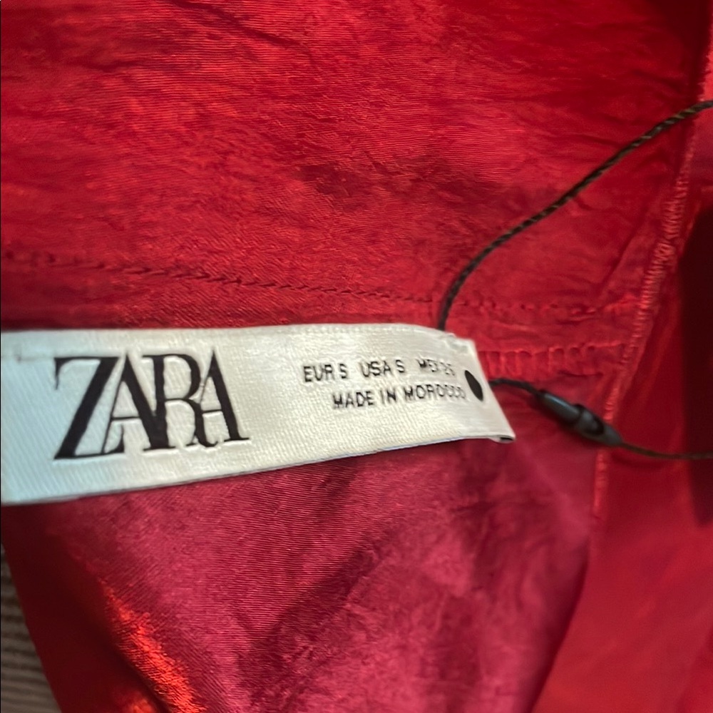 Zara Striking Scarlet Midi Dress